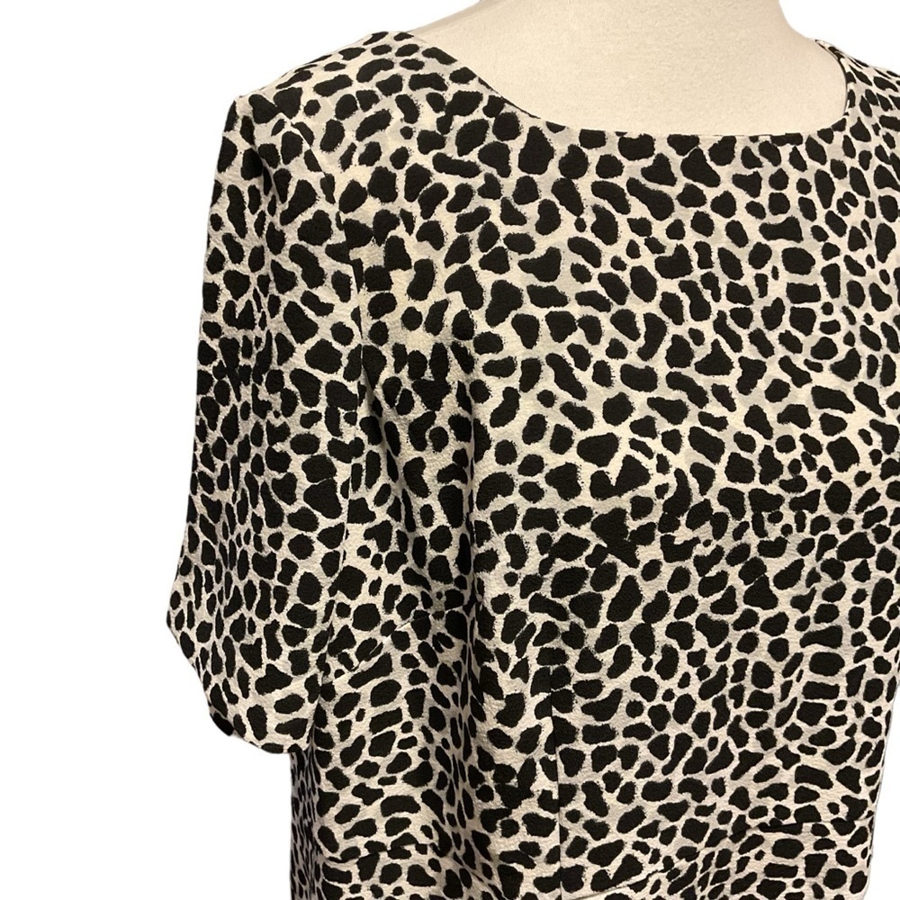 Talbots Animal Print Short Sleeve Sheath Dress Size 16WP - Picture 3 of 7